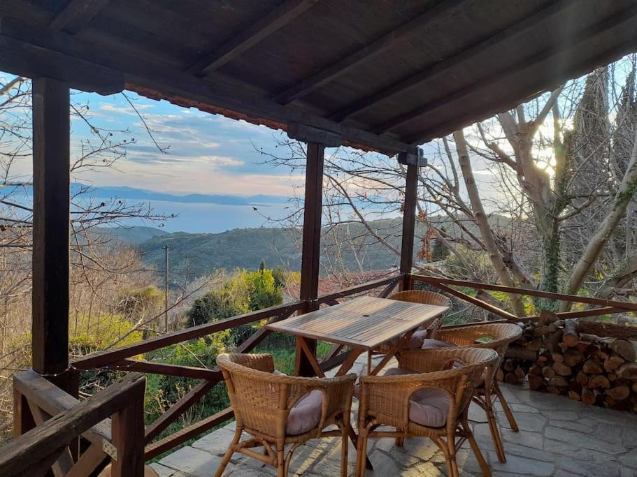 Mountain And Sea View Villa Mileai Exterior photo