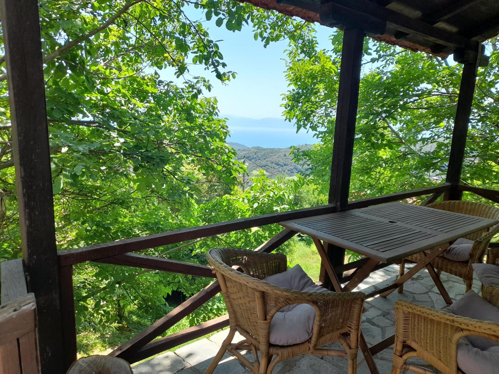 Mountain And Sea View Villa Mileai Exterior photo